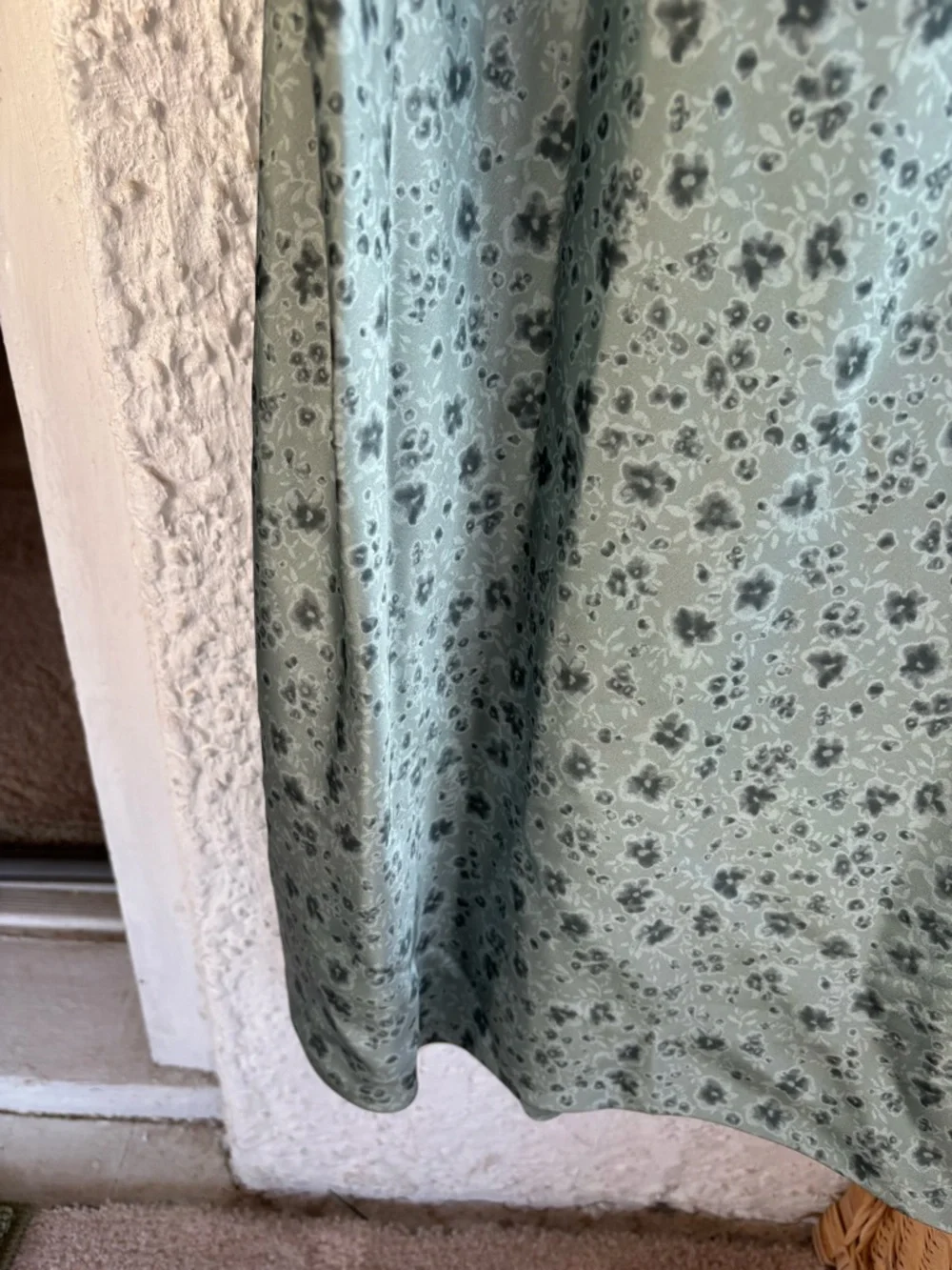 ✨HOST PICK✨Sage Green Floral Cowl Neck Slip Dress - Picture 5 of 14